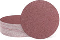 HARFINGTON 25 Pcs 8 Inch Sanding Discs 40 Grit Red Aluminum Oxide