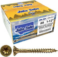 #8 x 1-1/2" General Purpose Gold Wood Screw, T20 Torx, Flat Head -Qty 6500