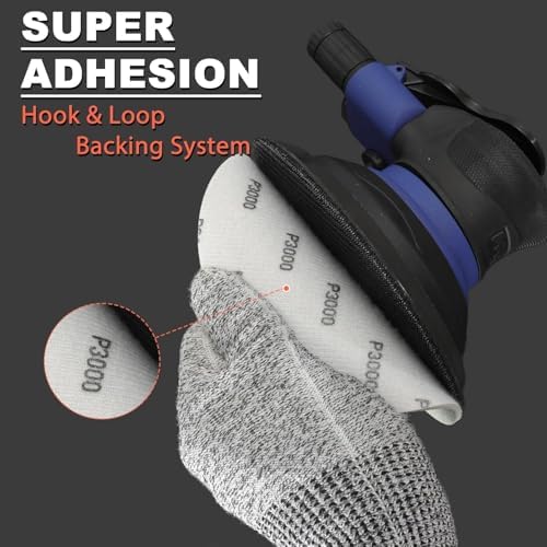 6 Inch Foam Hook & Loop Sanding Discs: 15Pcs 1000 Grit