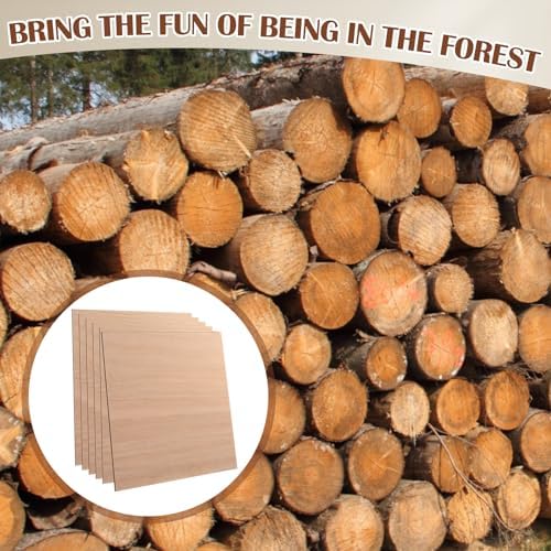 12 Pcs Mahogany Plywood Sheets,16 x 16 x 1/8 Inch - 3mm Thick Mahogany Unfinished Wood for Crafts Laser Cutting & Engraving, School DIY Projects, Painting, Fretwork, CNC Cutting, and Wood Burning