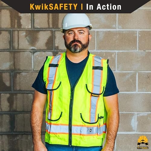 KwikSafety GODFATHER Safety Vest Class 2 & Class 3 ANSI OSHA Hi Vis Vest