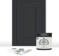 ALL-IN-ONE Paint by Heirloom Traditions, Weathervane (Charcoal), 8oz Sample - Durable cabinet and furniture paint. Built in primer and top coat, no sanding needed. Includes our 30 featured color card.