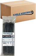 Kable Kontrol Cable Zip Ties, 11 Inch, 8500 Pcs, 50lbs Test, Gray | Nylon Plastic, Self Locking, UL Listed, Indoor Use