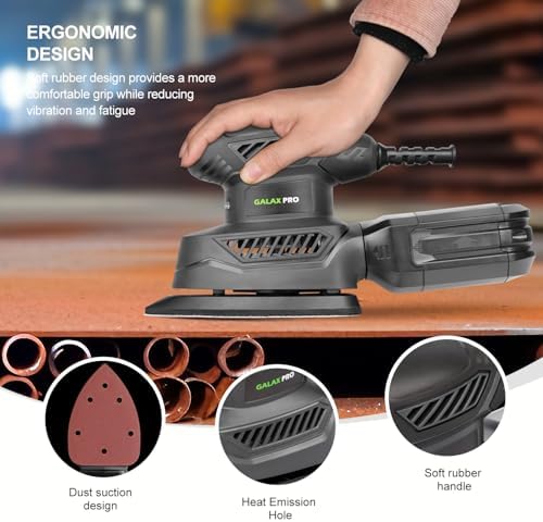 GALAX 1.1A Detail Sander Corded 13000 OPM with 20Pcs Sandpapers
