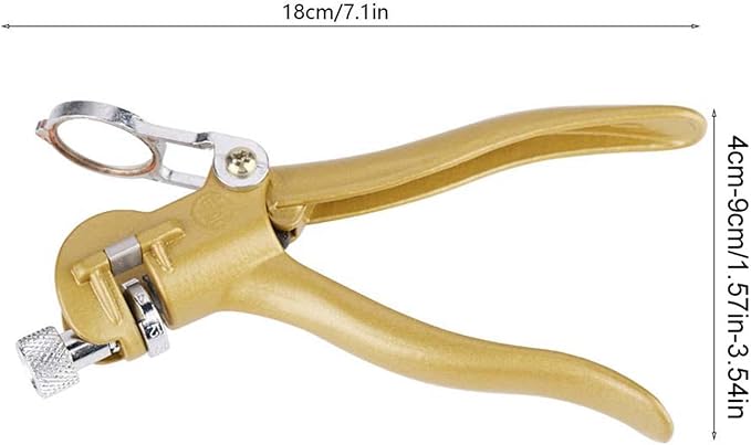 Handsaw Zinc Alloy and Copper Alloy Saw Set Tool Saw Set Pliers, Woodwork Hand Tools Sawset Puller with Magnifier, DIY Accessories Carpentry for Woodworking Saw Blades