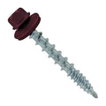 Fasteners Plus ST Fastening Kwikseal Woodbinder Metal to Wood #10 X 1-1/2" Burgundy Screws with EPDM Rubber Washer, 250-Count - Designed for Metal Roofing and Siding Panels