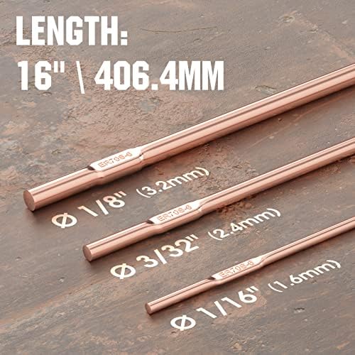 YESWELDER TIG Welding Rod Mild Steel ER70S-6 3/32"x16" 5LB