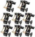 VEVOR Ladder Rack Ratchet Straps, 1.4" Black Square Tube Mount, 1.5'' Wide x 7.5' Long Black Ladder Rack Straps with Double J-Hooks, 500 lbs Load Heavy Duty, Cargo Buckle Lock Strap (8 Pack)