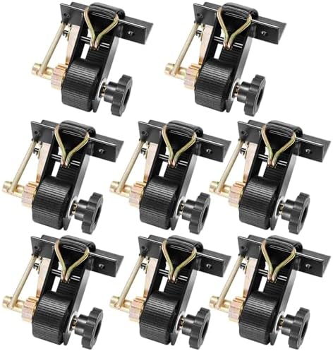 VEVOR Ladder Rack Ratchet Straps, 1.4" Black Square Tube Mount, 1.5'' Wide x 7.5' Long Black Ladder Rack Straps with Double J-Hooks, 500 lbs Load Heavy Duty, Cargo Buckle Lock Strap (8 Pack)