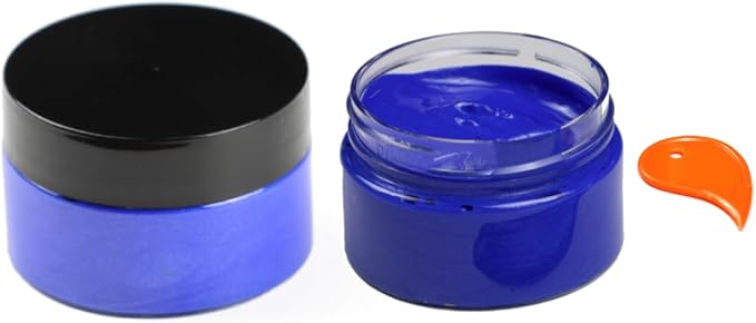 DGAGA Metallic Acrylic Paint - Turquoise Blue, 1.69 OZ - Chalk Paste, Color-shifting Glass Paint for Crafts - Blendable on Rocks, Wood, Canvas, Fabric, Ceramic