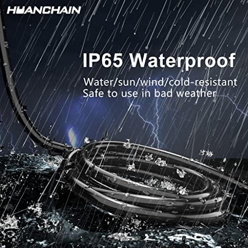 HUANCHAIN Indoor Outdoor Black Extension Cord 75 FT Waterproof 16/3 Gauge