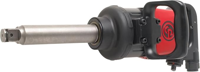 Chicago Pneumatic CP7782-6 Air Impact Wrench (1 Inch), 6 Inch Ext. Anvil, Air Gun Industrial Repair & Assembly Tool, D-Handle , Pinless Rocking Dog, Max Torque Output 1920 ft. lbf/2600 Nm, 5200 RPM