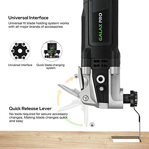 GALAX PRO Corded Oscillating Multi Tool Kit 3.5A with 30Pcs Accessories