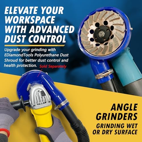 5" Diamond Grinding Wheel for Concrete Masonry 12 Segments 7/8"-5/8"