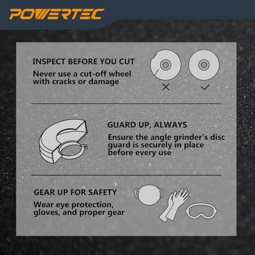 POWERTEC 3" Cut-Off Wheels, 100 PK, 3/8" Arbor (14017-P2)
