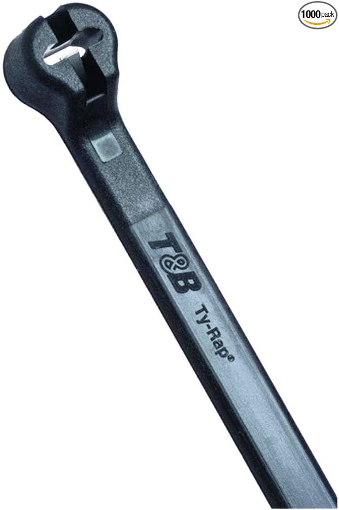 MS3367-2-0 Black Ultraviolet Resistant 14" Cable Tie TY28MX (1000 Per Bag)