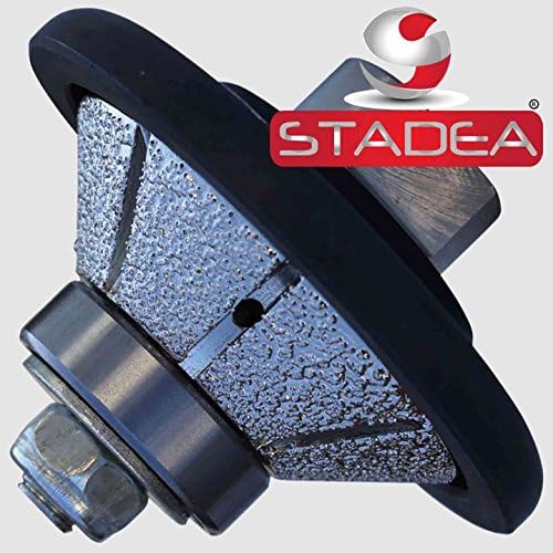 Vacuum Brazed Diamond Profile Wheel 9/16 inch Bevel E15 Granite Marble Stone With M14 Arbor