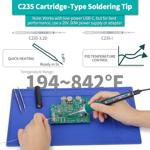 YIHUA 928D-IV 65W USB-C Soldering Iron DC 20V