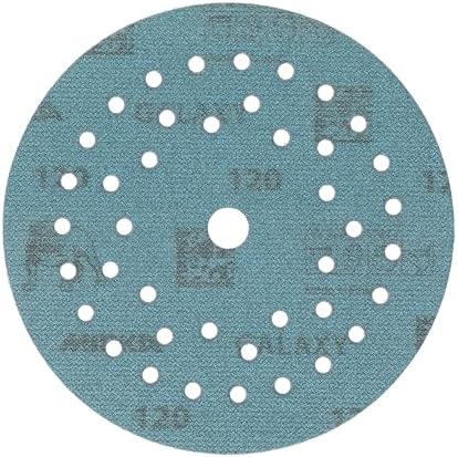 Mirka Galaxy Multifit 5 Inch Ceramic Sandpaper 120 Grit Hook & Loop 50 Pack