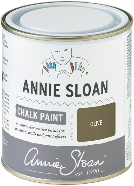 Annie Sloan Chalk Paint® (Olive, 500 ml/16.9 Fl Oz) a unique decorative paint for furniture, cabinets and home décor with no sanding or priming