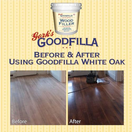 Goodfilla Ash, 1 Gallon (13.5lbs), Wood and Grain Filler, Stainable, Tintable, Sandable, Sandable, Zero Waste, Non-Toxic, USA Made