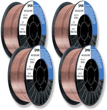 PGN ER70S-6 .023" (4 Pack) Solid MIG Welding Wire - 10lb Spool