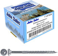 Jake Sales #9 x 2-1/2" Silver Star Stainless Steel Wood Screw Torx/Star Drive Head - Grade 300 Series Stainless Steel Torx/Star Drive Wood Screws - (1 Pound - 110 Approx. Screw Count)