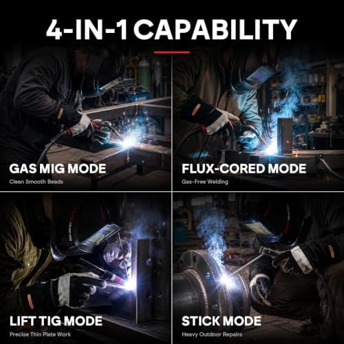 YESWELDER 160A MIG Welder, 110V/220V MIG/Flux Core/Lift TIG/Stick