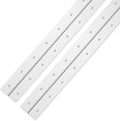 EPHECH Heavy Duty Piano Hinges 18Inch, 2PCS Stainless Steel Piano Hinge with Hole, 0.05" Thickness/1.2" Open Width Continuous Hinge for Folding Cabinet Door Butt Hinge