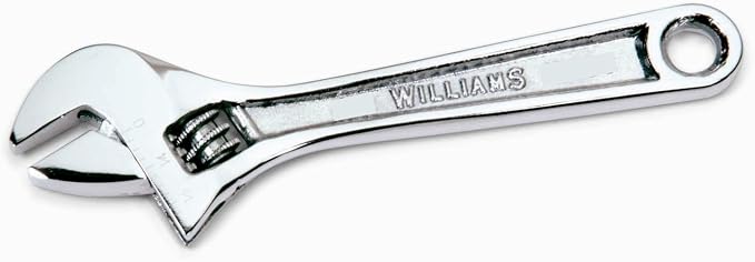 Williams 13408A Chrome Adjustable Wrench 8"