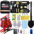 HAIPHAIK Car Emergency Kit with 11.8ft Jumper Cables, Roadside Safety Kit