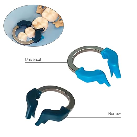 Dental Sectional Matrix System, R6 Nickel Titanium Dental Matrices Clamp Clip Ring, Sectional Contoured Matrix Ring, Autoclavable Dentistry Tools