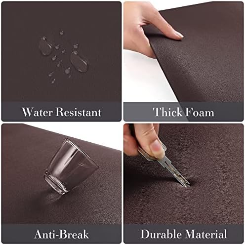 HappyTrends 2 PCS Kitchen Mat Cushioned Anti-Fatigue Floor Mat,