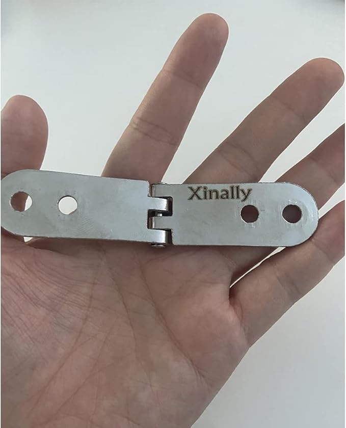 8 Pieces 180 Degree Folding Flush Hatch Hinges, Sewing Machine Tray Table Hinge Table Hinge for Multiple Folding Table Tops Computer Desk Sewing Machine