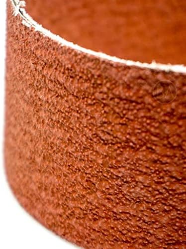 Benchmark Abrasives 2" x 36" Ceramic Sharpening Sanding Belts for Grinding Deburring Polishing Rust Removal on Metal, Stainless Steel, and Carbon Steel, Use with Belt Disc Sander (6 Pack) - 36 Grit