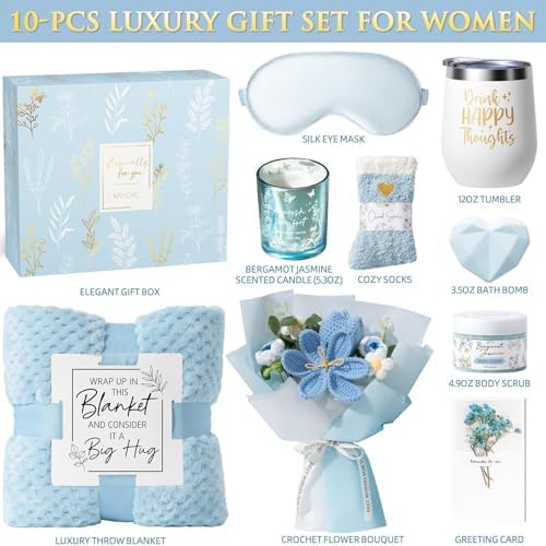 Birthday Gifts for Women, Spa Self Care Package Get Well Soon Gift Baskets