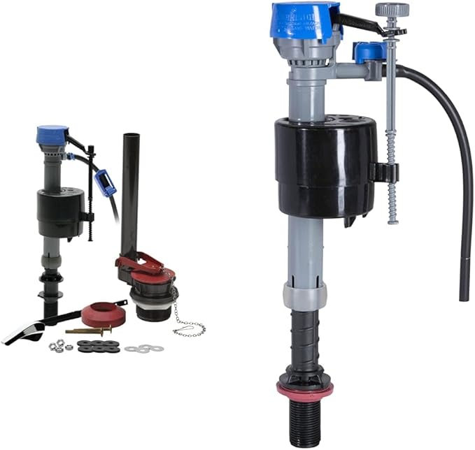 Fluidmaster 400ARHRKP10 PerforMAX Universal High Performance All in One Repair Kit for 2-Inch Flush Valve Toilets, Easy Install | Fluidmaster 400H-002 Performax Universal Toilet Fill Valve High Performance Tank and Bowl Water Control