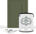 ALL-IN-ONE Paint by Heirloom Traditions, Crete (Olive Green), Gallon - Durable cabinet and furniture paint. Built in primer and top coat, no sanding needed. Includes our 30 featured color card.
