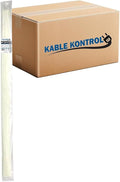 Kable Kontrol Cable Zip Ties, 60 Inch 500 Pcs HD 175lbs Test, Natural White | Nylon Plastic, Self Locking, UL Listed, Indoor Use