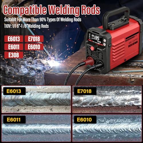 MMA-135PRO Stick Welder 110V, Lift TIG 2-in-1 Mini Welder for DIY
