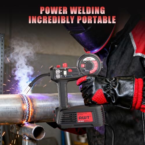 100A Handheld MIG Welder Machine,110V portable MIG Weld with 360°Mig Torch