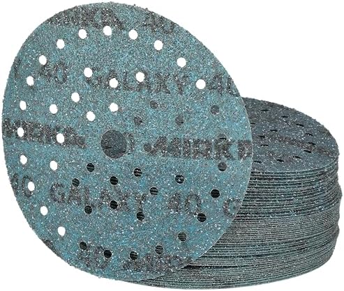 Mirka Galaxy Multifit 6'' Ceramic Sanding Discs 40 Grit Hook & Loop 50 Pack