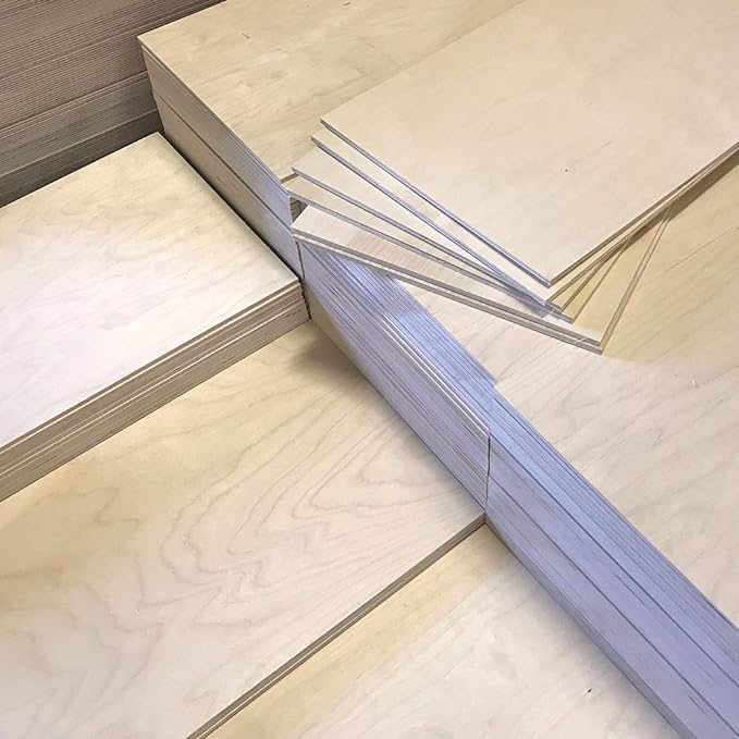 3mm 1/8" x 15” x 30” B/BB Baltic Birch Plywood Squares (24pcs) - Perfect for Arts & Crafts, School & DIY Projects, Drawing, Painting, Wood Engraving, Burning & Laser Projects - Cherokee Wood Products
