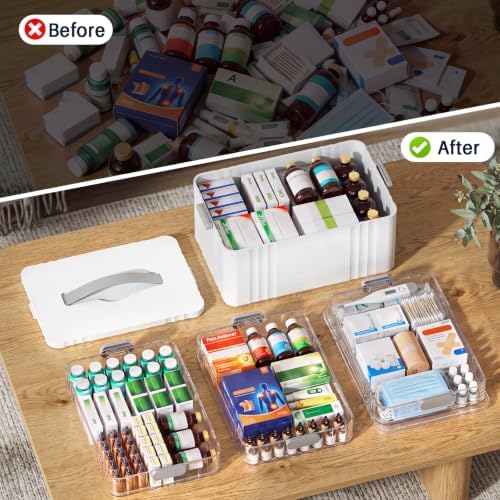 4-Tier Medicine Organizer - Multipurpose Medicine Cabinet Storage Box