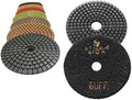 Black Buff (2 Pieces) 5" Diamond Polishing Pads for Granite Marble Concrete Stone polishing Wet Grinder