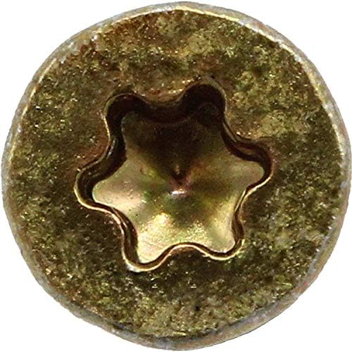 Jake Sales #10 X 2 Gold Star Wood Screw Torx/Star Drive Flat Head - Multipurpose Torx/Star Drive Wood Screws - CASE Qty 42 Boxes 4,116 Screws