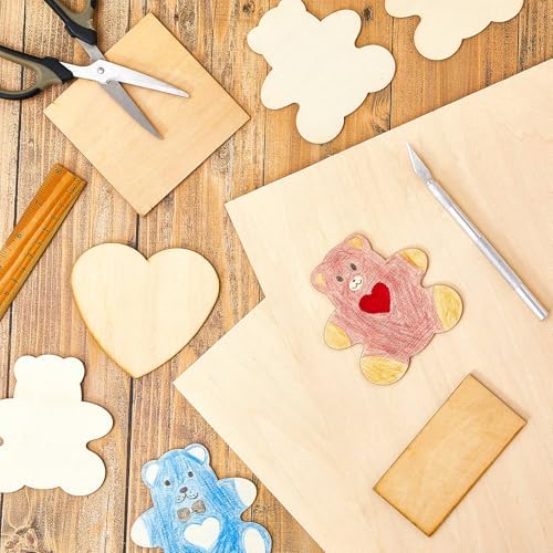 Juexica 24 Pcs 12" X 16"X 1/8" Basswood Plywood Sheets for Laser Cutting