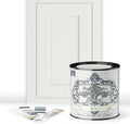 ALL-IN-ONE Paint by Heirloom Traditions, Bone (Off White), Quart - Durable cabinet and furniture paint. Built in primer and top coat, no sanding needed. Includes our 30 featured color card.