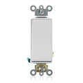 Leviton 20 Amp, 120/277 Volt Decora Plus Rocker Single-Pole AC Quiet Switch, 5621-2W, White