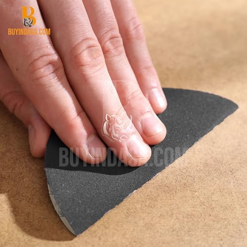Indasa 50 PCS 9x11” Wet & Dry Sandpaper Sheets, 500 GRIT, Rhynowet Clog-Resistant Abrasive for Wood, Metal, Auto, Paint & Clear Coat Finishing, Sand Paper Silicon Carbide, Plusline